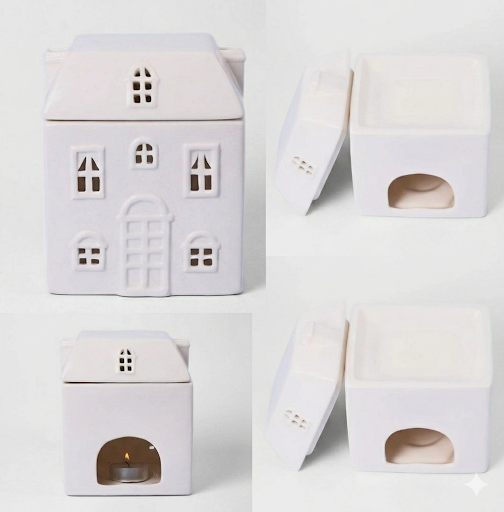 "There's no place like home" Ceramic House Wax Burner