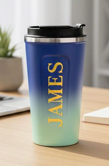 Personalised 500ml Ombre Travel Mug