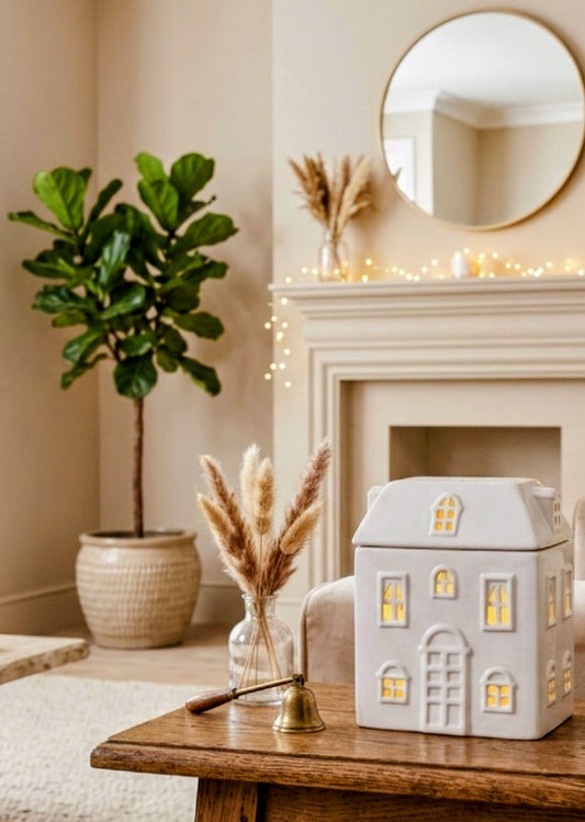 "There's no place like home" Ceramic House Wax Burner