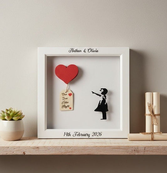 "Our Love Takes Flight" Personalised Wall Art