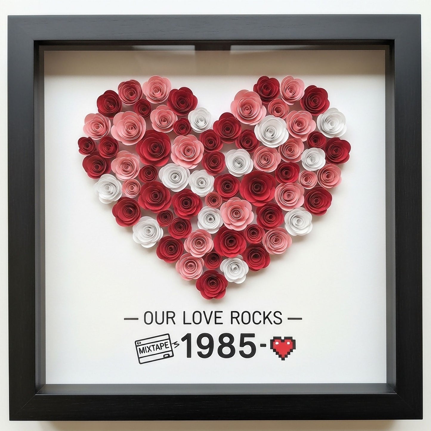"Our Love Rocks" Handmade Wall Art